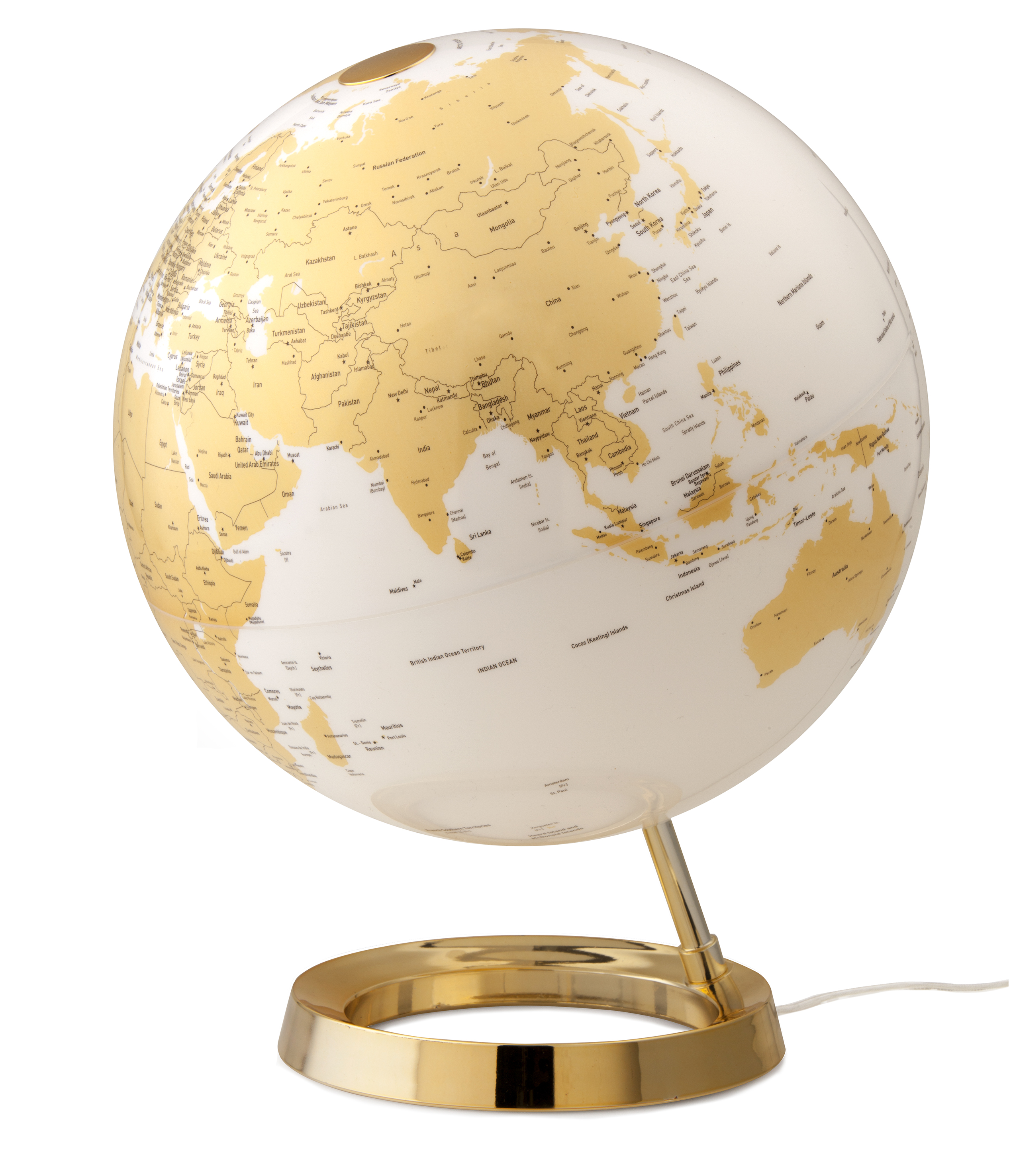 Schmuckherstellung Steine 2 X 15mm 22ct Gold Earth Globus Glasmurmeln 