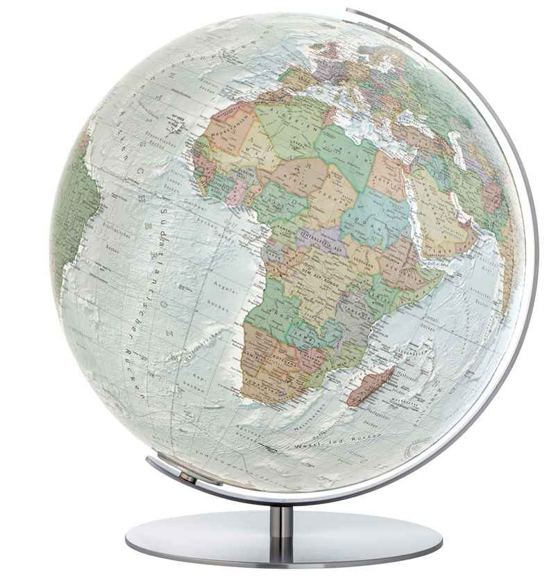 Columbus Leuchtglobus DUO ALBA - 51cm Mit Politischer & Physischer Karte